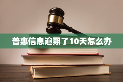 普惠信息逾期了10天怎么办 普惠信息逾期了10天怎么办