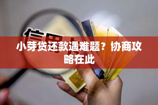 小芽贷还款遇难题?协商攻略在此