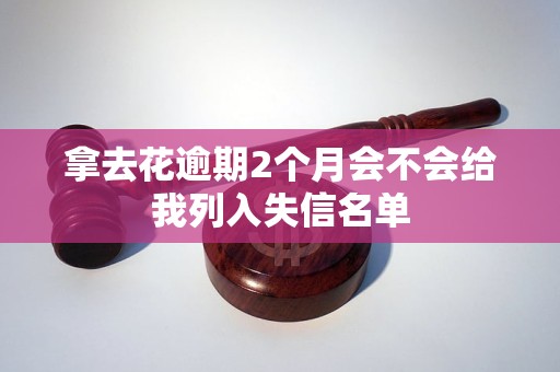 拿去花逾期2个月会不会给我列入失信名单