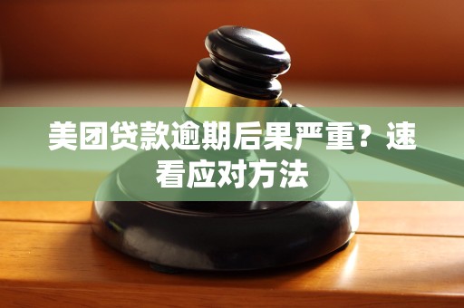 美团贷款逾期后果严重?速看应对方法 美团贷款逾期后果严重?速看应对方法