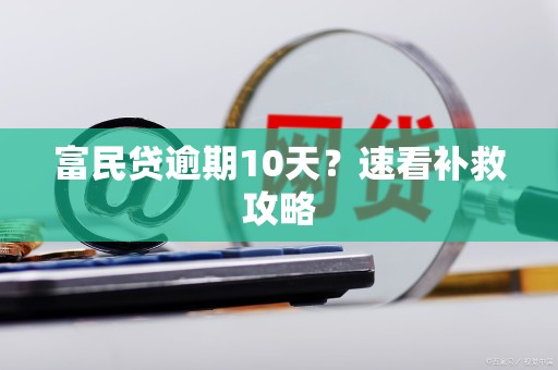 富民贷逾期10天？速看补救攻略
