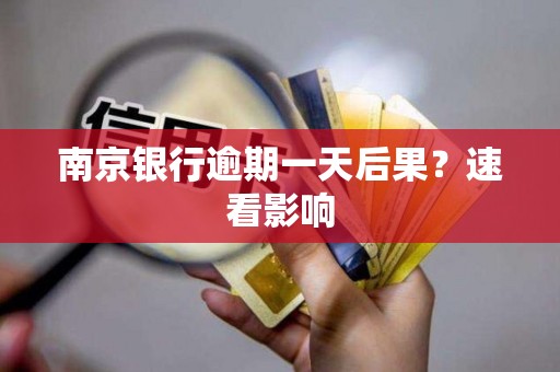 南京银行逾期一天后果？速看影响