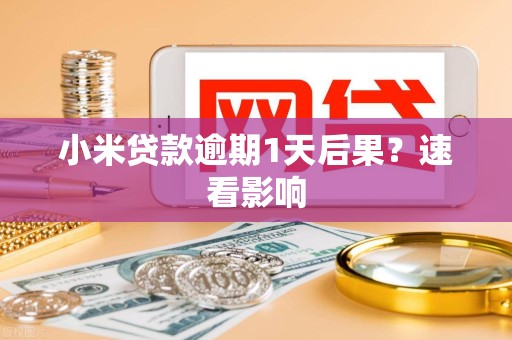 小米贷款逾期1天后果？速看影响