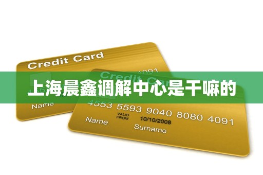 上海晨鑫调解中心是干嘛的