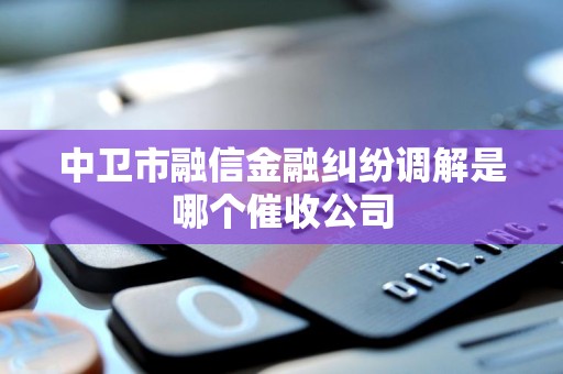 中卫市融信金融纠纷调解是哪个催收公司