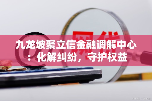 九龙坡聚立信金融调解中心：化解纠纷，守护权益