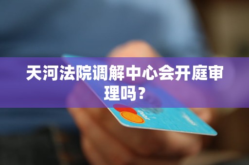 天河法院调解中心会开庭审理吗？
