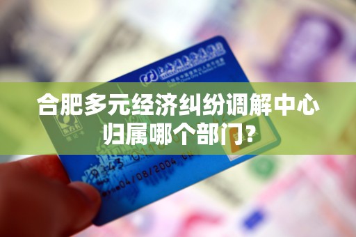 合肥多元经济纠纷调解中心归属哪个部门？