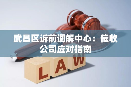 武昌区诉前调解中心：催收公司应对指南