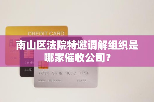 南山区法院特邀调解组织是哪家催收公司？