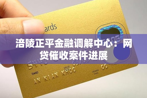 涪陵正平金融调解中心:网贷催收案件进展 涪陵正平金融调解中心:网贷催收案件进展