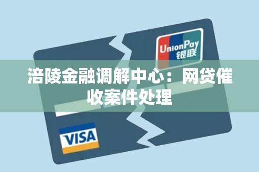 涪陵金融调解中心：网贷催收案件处理