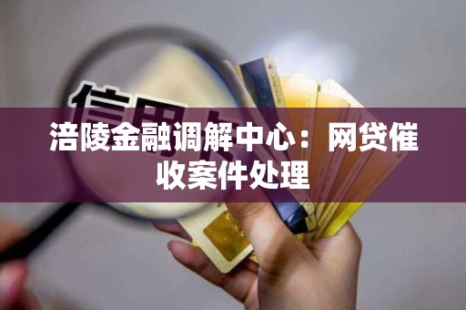 涪陵金融调解中心：网贷催收案件处理