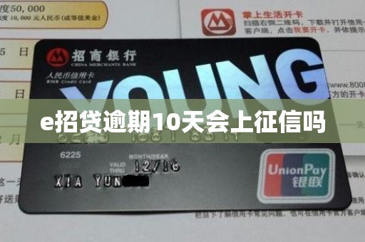e招贷逾期10天会上征信吗