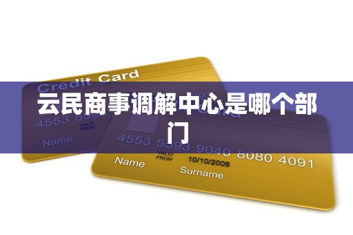 云民商事调解中心是哪个部门 云民商事调解中心是哪个部门