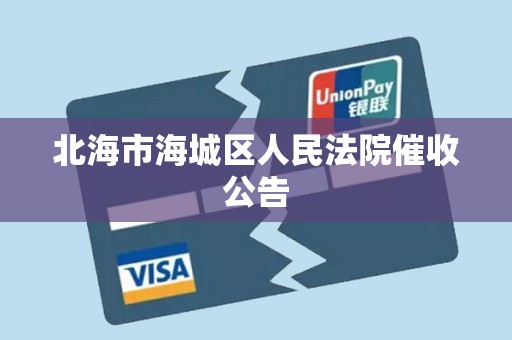 北海市海城区人民法院催收公告