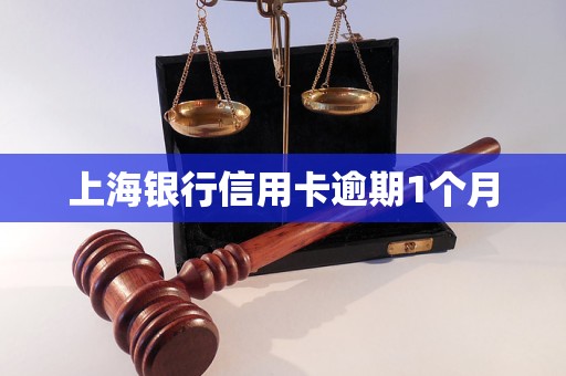 上海银行信用卡逾期1个月