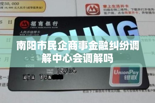 南阳市民企商事金融纠纷调解中心会调解吗