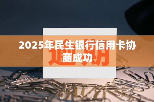 2025年民生银行信用卡协商成功 2025年民生银行信用卡协商成功