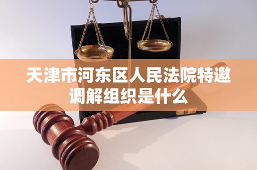 天津市河东区人民法院特邀调解组织是什么