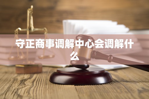 守正商事调解中心会调解什么 守正商事调解中心会调解什么