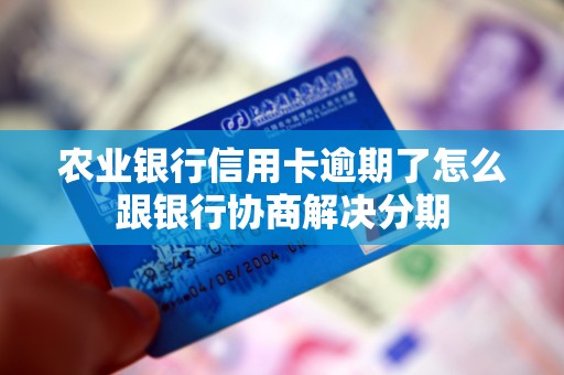 农业银行信用卡逾期了怎么跟银行协商解决分期