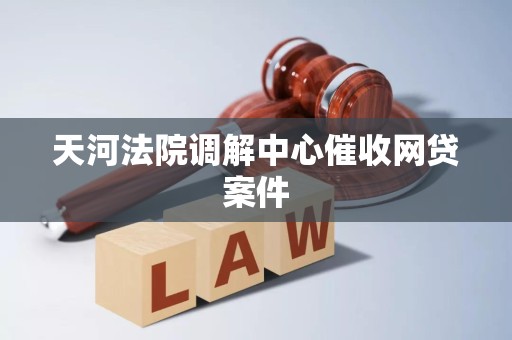 天河法院调解中心催收网贷案件