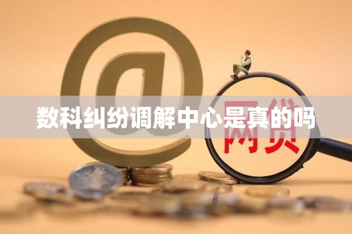 数科纠纷调解中心是真的吗