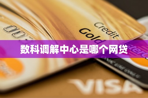 数科调解中心是哪个网贷 数科调解中心是哪个网贷