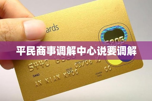 平民商事调解中心说要调解