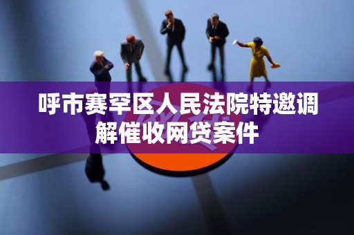 呼市赛罕区人民法院特邀调解催收网贷案件