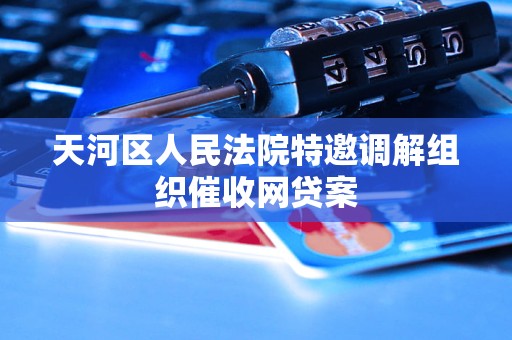 天河区人民法院特邀调解组织催收网贷案