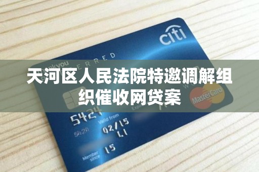 天河区人民法院特邀调解组织催收网贷案