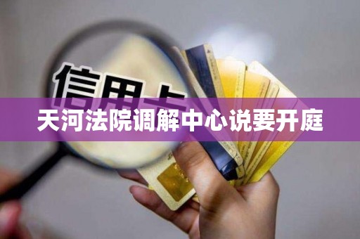 天河法院调解中心说要开庭