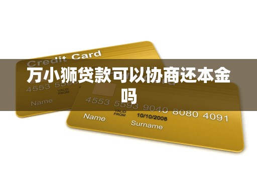 万小狮贷款可以协商还本金吗