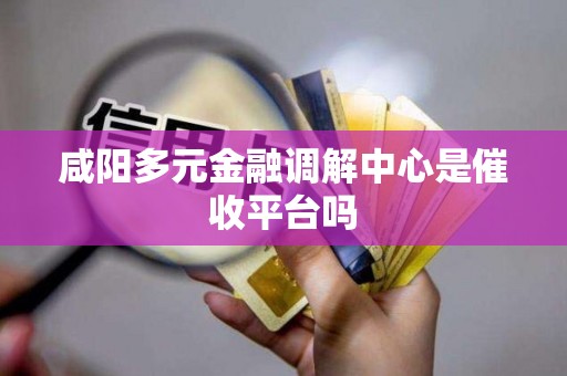 咸阳多元金融调解中心是催收平台吗