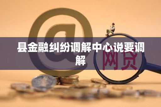 县金融纠纷调解中心说要调解