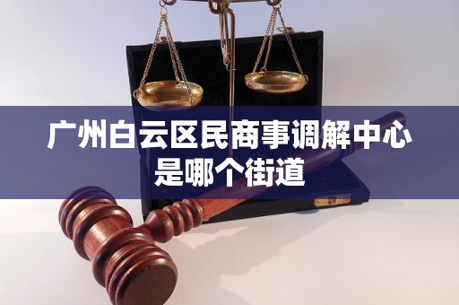 广州白云区民商事调解中心是哪个街道