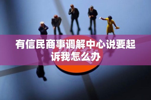 有信民商事调解中心说要起诉我怎么办