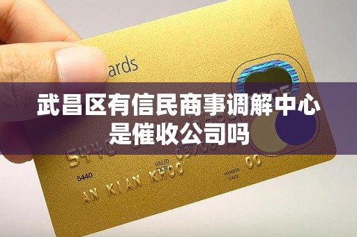 武昌区有信民商事调解中心是催收公司吗