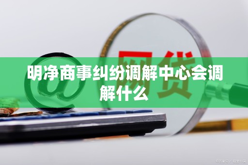 明净商事纠纷调解中心会调解什么