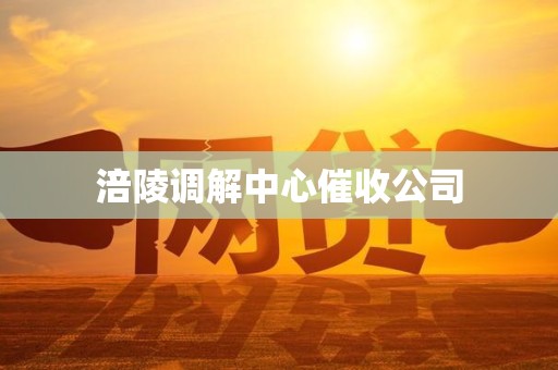 涪陵调解中心催收公司