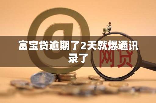 富宝贷逾期了2天就爆通讯录了