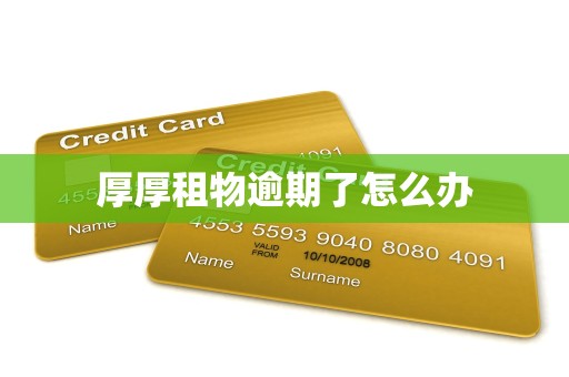 厚厚租物逾期了怎么办 厚厚租物逾期了怎么办