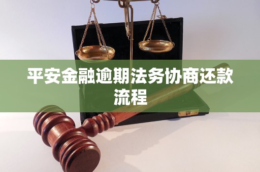 平安金融逾期法务协商还款流程