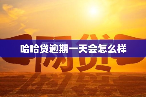 哈哈贷逾期一天会怎么样 哈哈贷逾期一天会怎么样