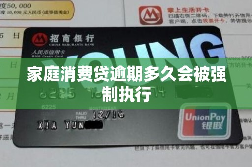 家庭消费贷逾期多久会被强制执行