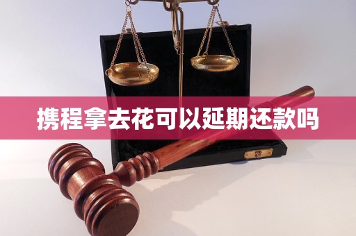 携程拿去花可以延期还款吗