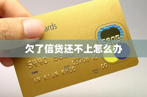 欠了信贷还不上怎么办