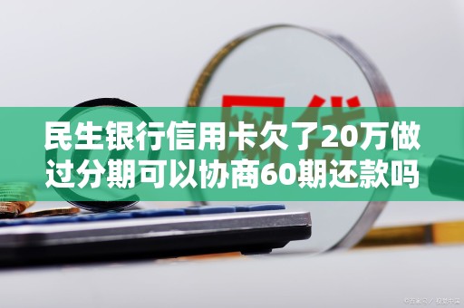民生银行信用卡欠了20万做过分期可以协商60期还款吗